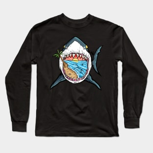 The Beach Shark Long Sleeve T-Shirt